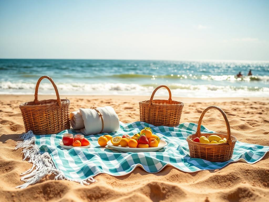 Pique-nique sur la plage